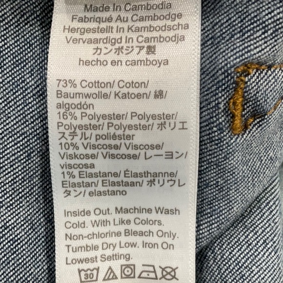 J.CREW skinny high-waisted jeans with dark washed blue push up buttons - Picture 10 of 10